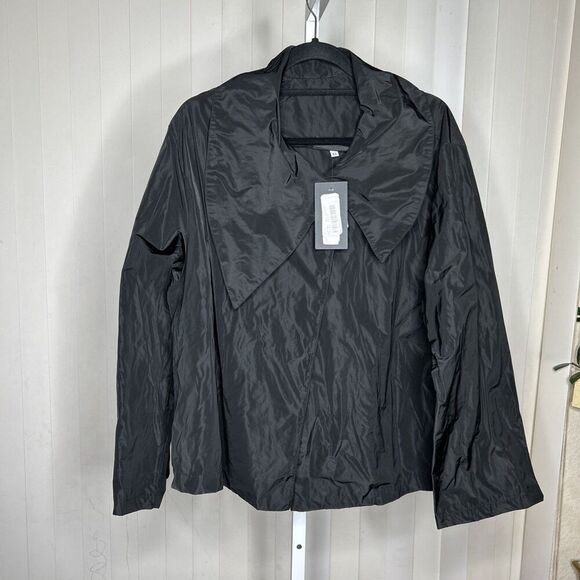 Bryn Walker Lightweight Jacket Asymmetrical Pointed Collar Grace Memory Size XL - Picture 2 of 10